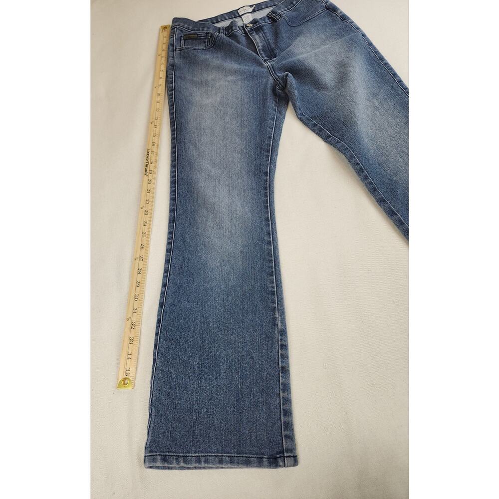 Calvin Klein Criss Cross Pocket Detail Straight Leg Jeans Size 10 - Picture 12 of 15